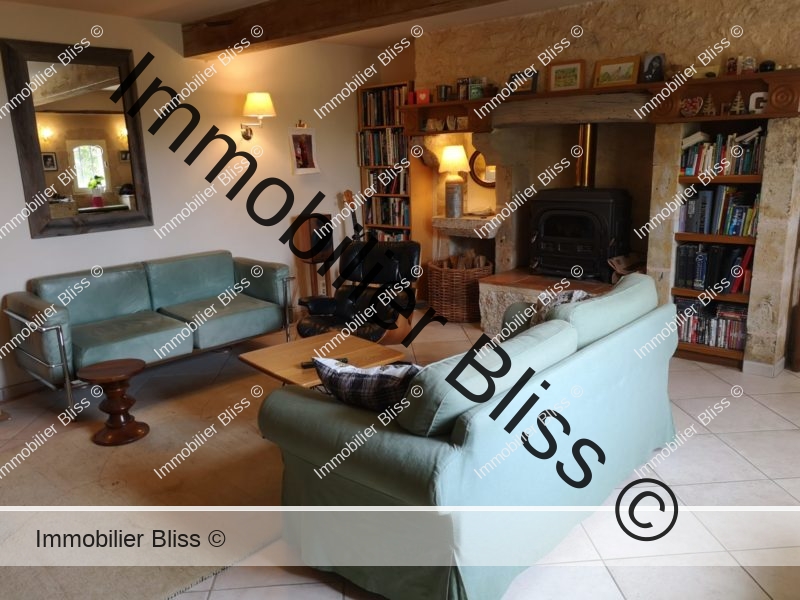 acheter une maison gersoise avec salon et cheminée